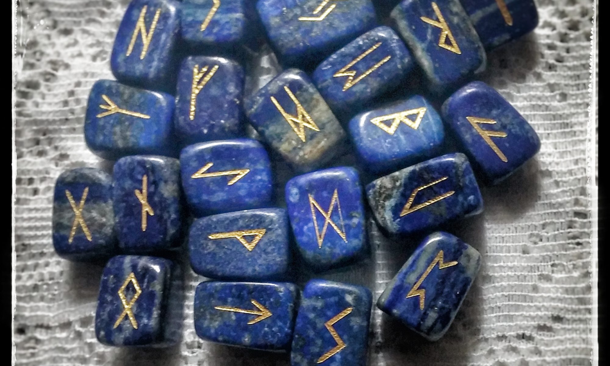 Runes, lapis lazuli runes